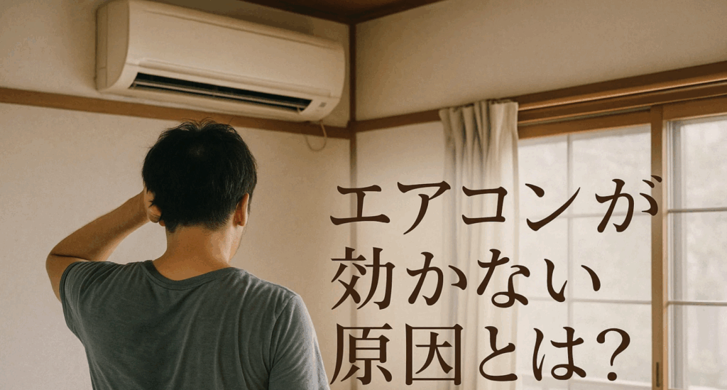 エアコンが効かない原因は?